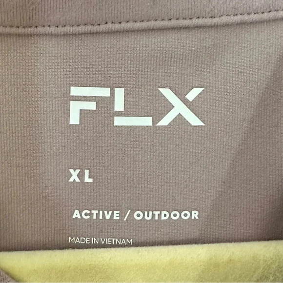FLX Activewear 3/4 Zip Top Sz XL - Picture 3 of 4